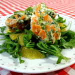 Zeleninová frittata s pomerančovým salátem